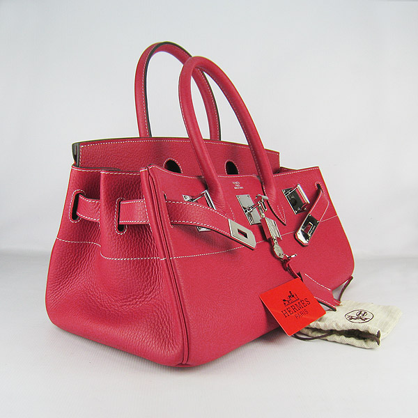 Cheap Hermes Birkin 42cm Replica Togo Leather Bag Red 6109